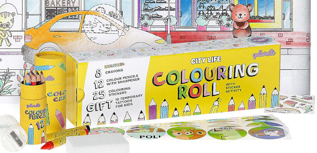 qollorette Colouring Set for Children Including Roll, Colored Pencils, Crayons […]